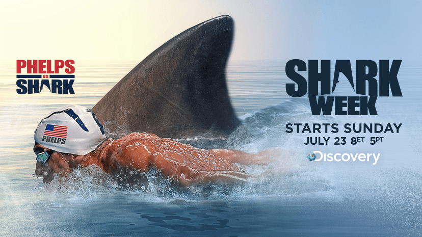 Phelps vs. Shark Poster