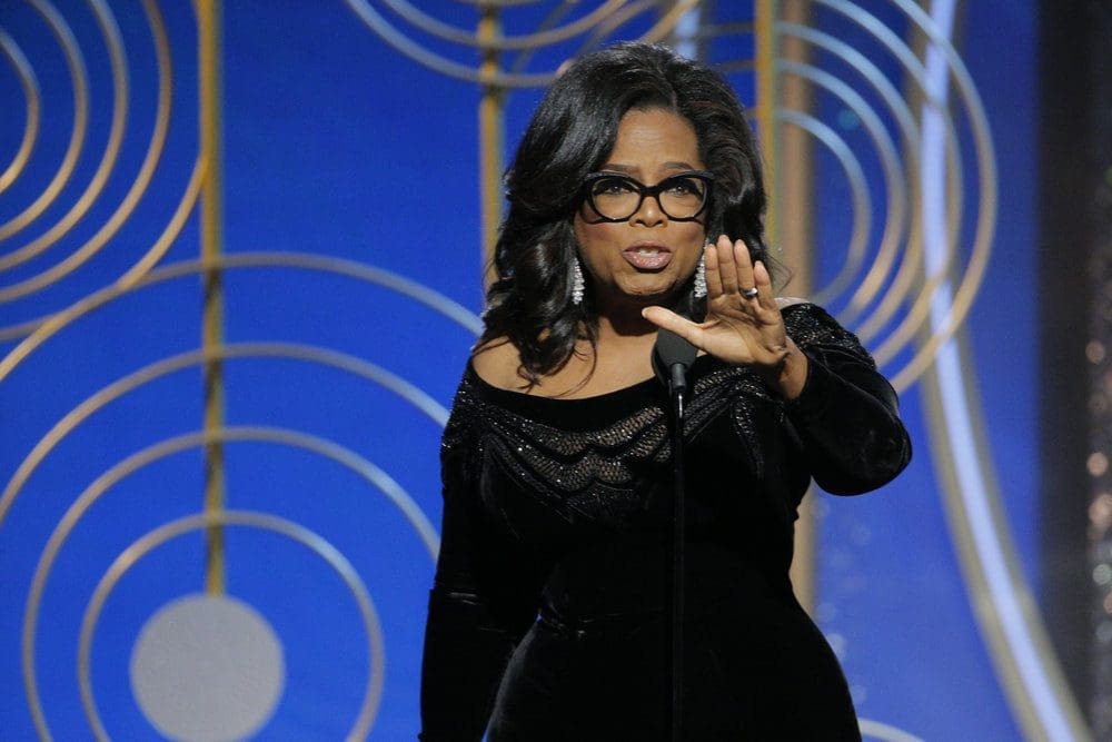 Oprah Winfrey at the 2018 Golden Globes
