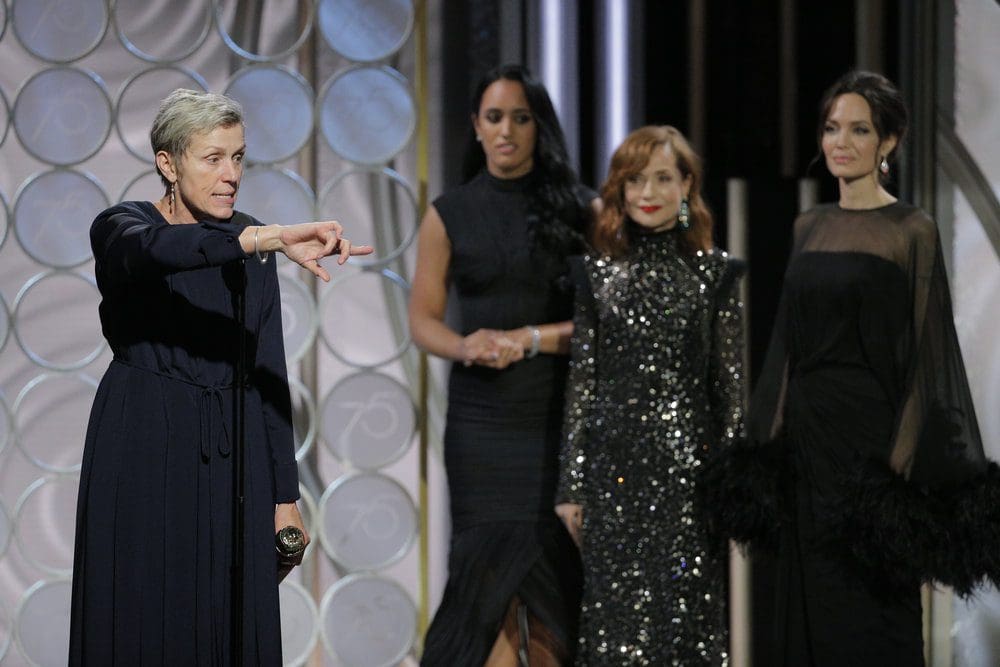 Frances McDormand at The Golden Globes