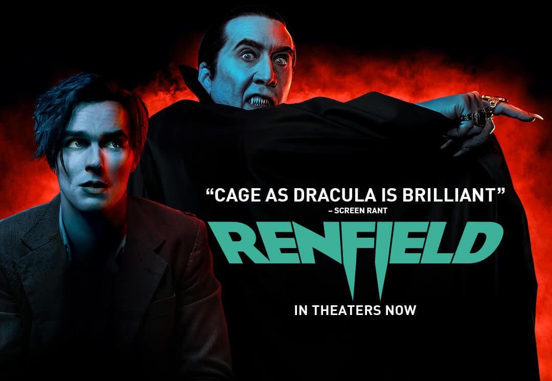 Poster of Renfield starring Nicolas Hoult and Nicolas Cage