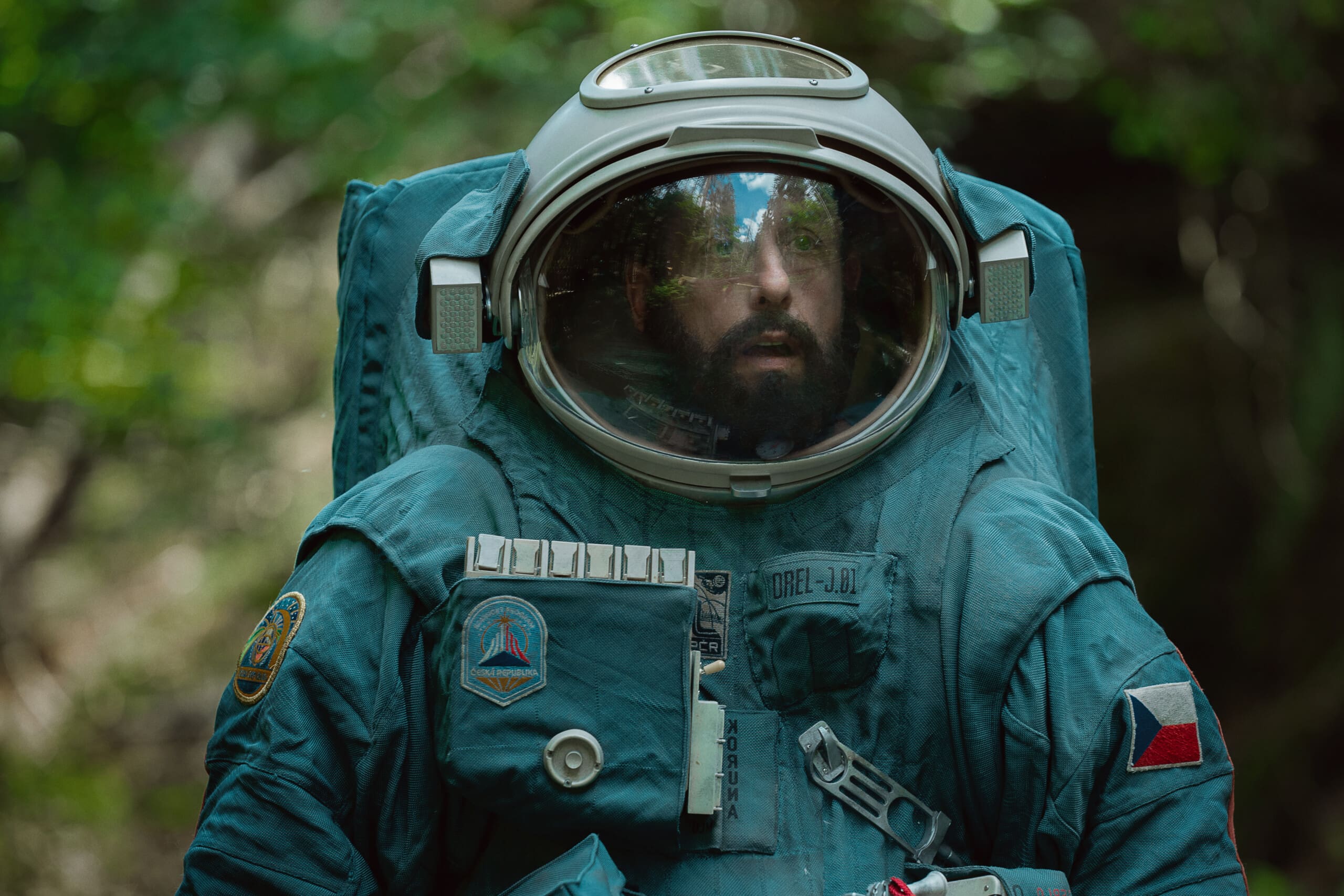 SPACEMAN. Adam Sandler as Jakub in Spaceman. 